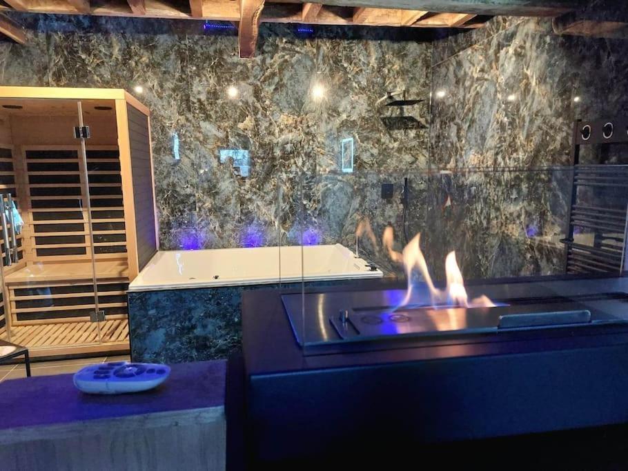 Le Duplex De L'Etoile Home Cinema Jacuzzi Et Sauna Privatif Longmesnil Exteriör bild