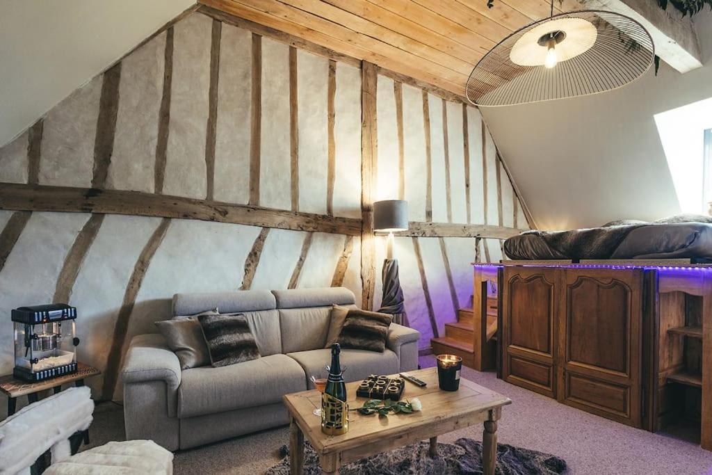 Le Duplex De L'Etoile Home Cinema Jacuzzi Et Sauna Privatif Longmesnil Exteriör bild